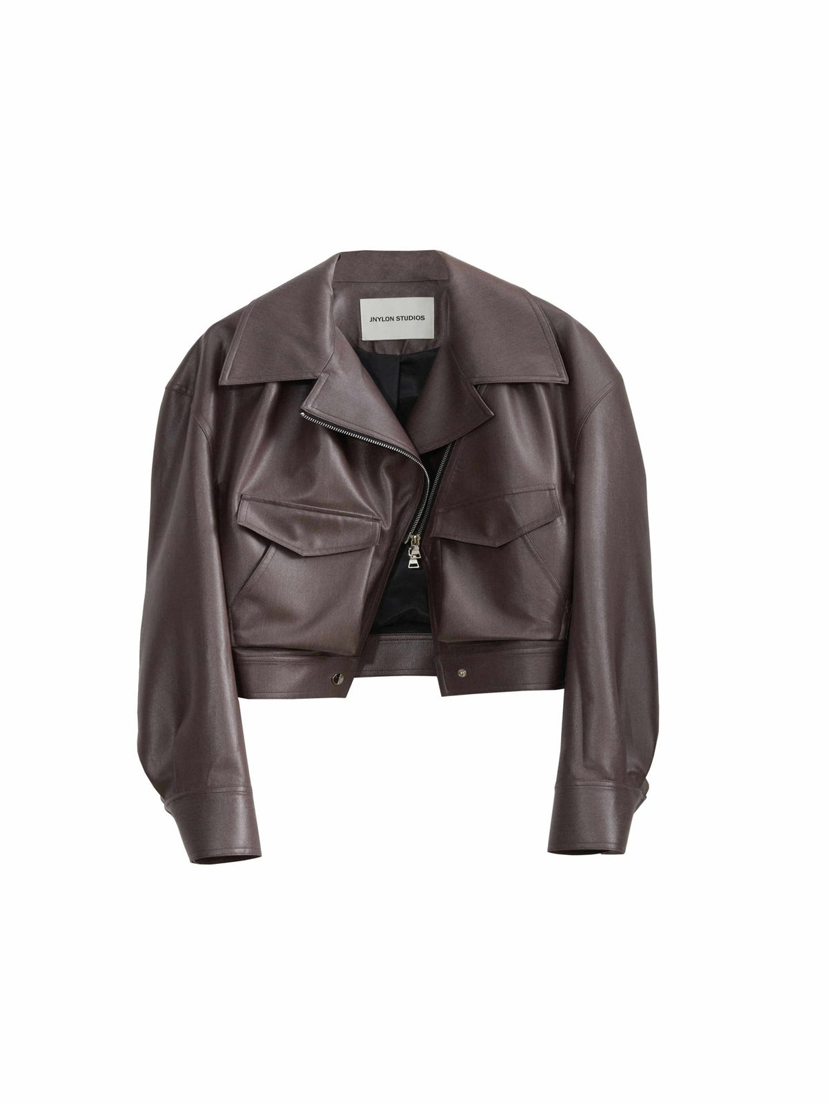 Handsome Loose PU Leather Jacket Coat - VELORÉ
