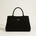 Hot Sale Decorative Design Solid Faux Suede Handbag Large Capacity Casual Tote Bags For Women Tote Design Portable Shoulder Bag - VELORÉ
