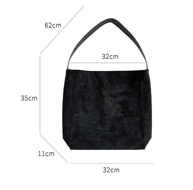 Large Capacity Autumn And Winter Frosted Tote Vintage Suede Shoulder Bag - VELORÉ