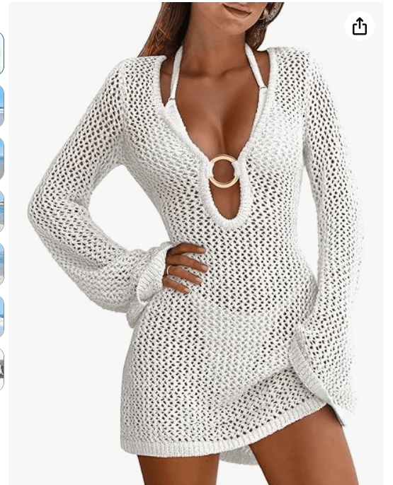 Mesh Swimsuit With Holey Dress Resort Swimsuit - VELORÉ