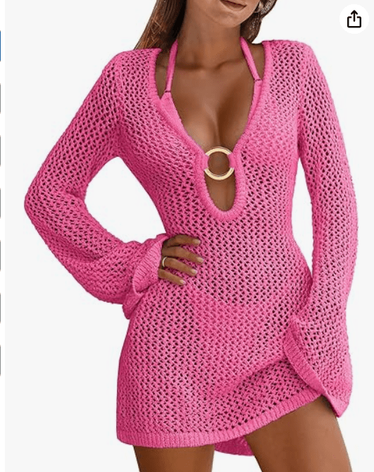 Mesh Swimsuit With Holey Dress Resort Swimsuit - VELORÉ