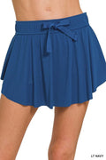 Ruffle Hem Tennis Skirt with Hidden Pockets | VELORÉ - VELORÉ