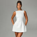 Sexy Slim-fitting Backless Dress Summer Sleeveless Short Dresses - VELORÉ