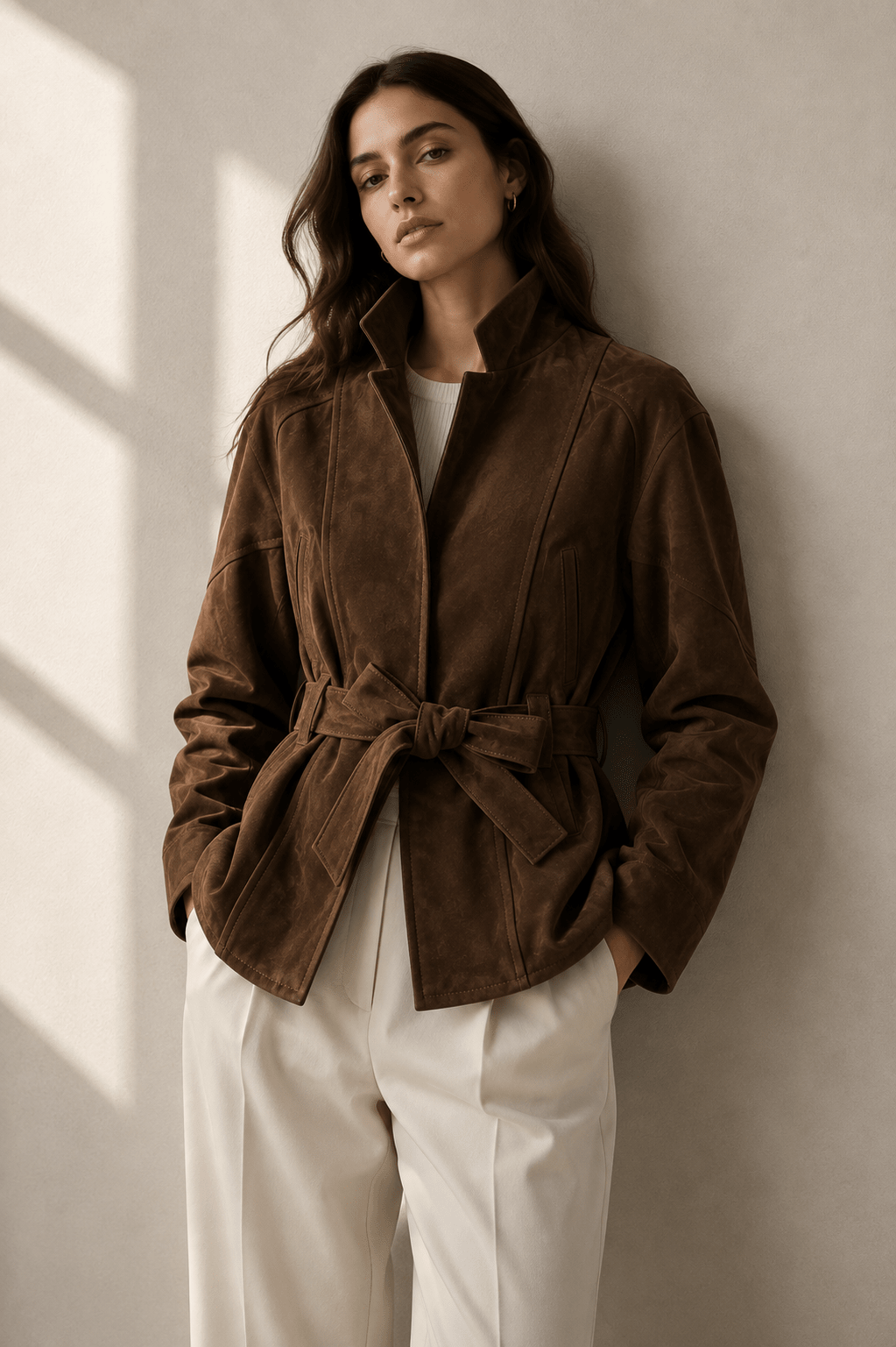 The Belted Windbreaker Jacket | VELORÉ - VELORÉ
