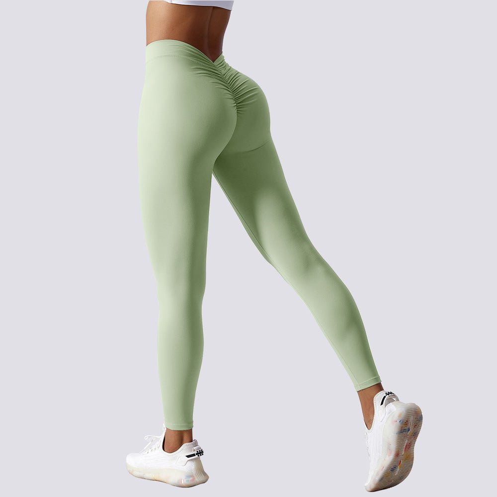 Women's Yoga Pants High Waist Lift High Elastic Tight Fitness Trousers - VELORÉ